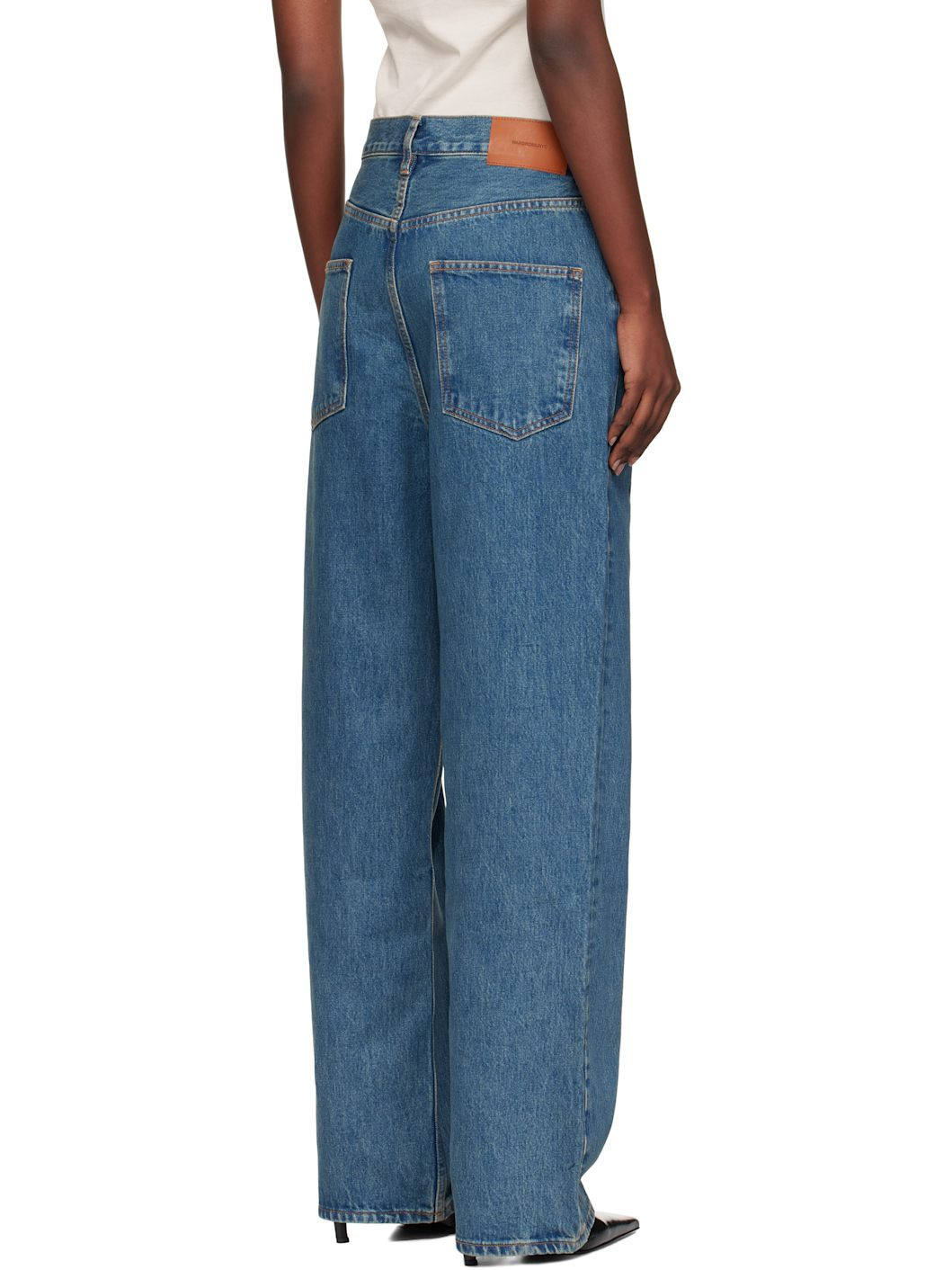 Blue Low-Rise Jeans - 3