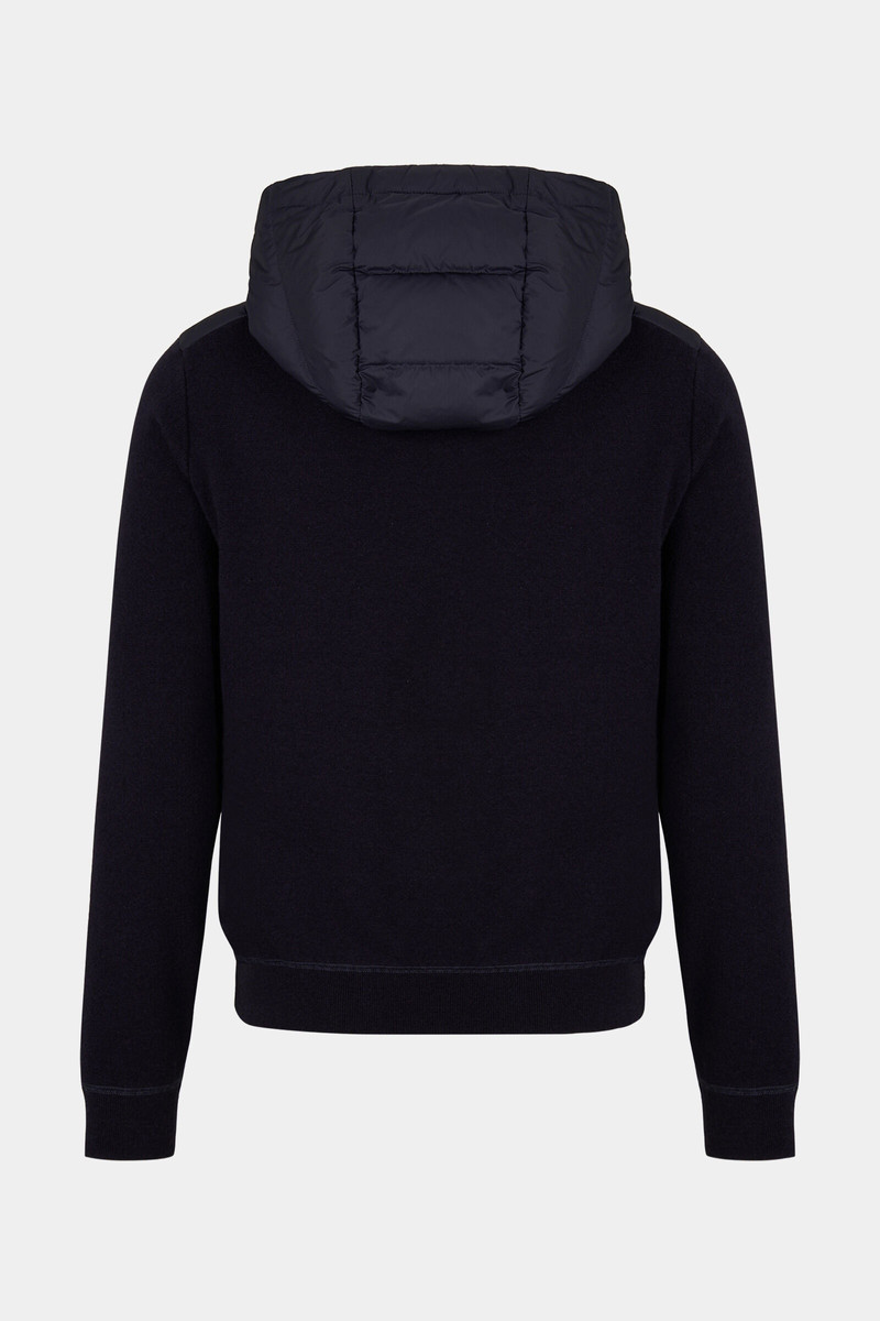 Lirem Hybrid knit jacket in Navy blue 8