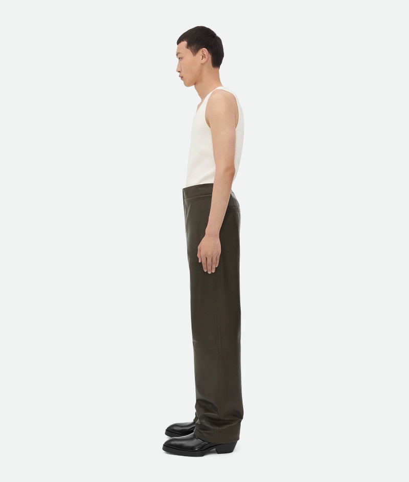 Bottega Veneta Leather Wide Leg Trousers outlook