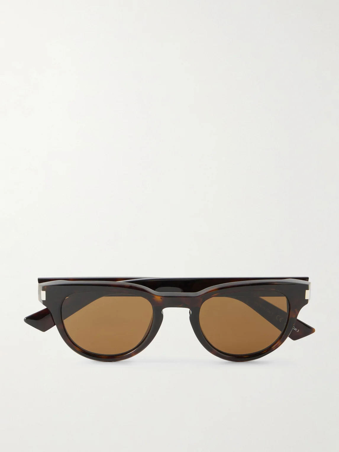 Rounded-Frame Tortoiseshell Acetate Sunglasses - 1