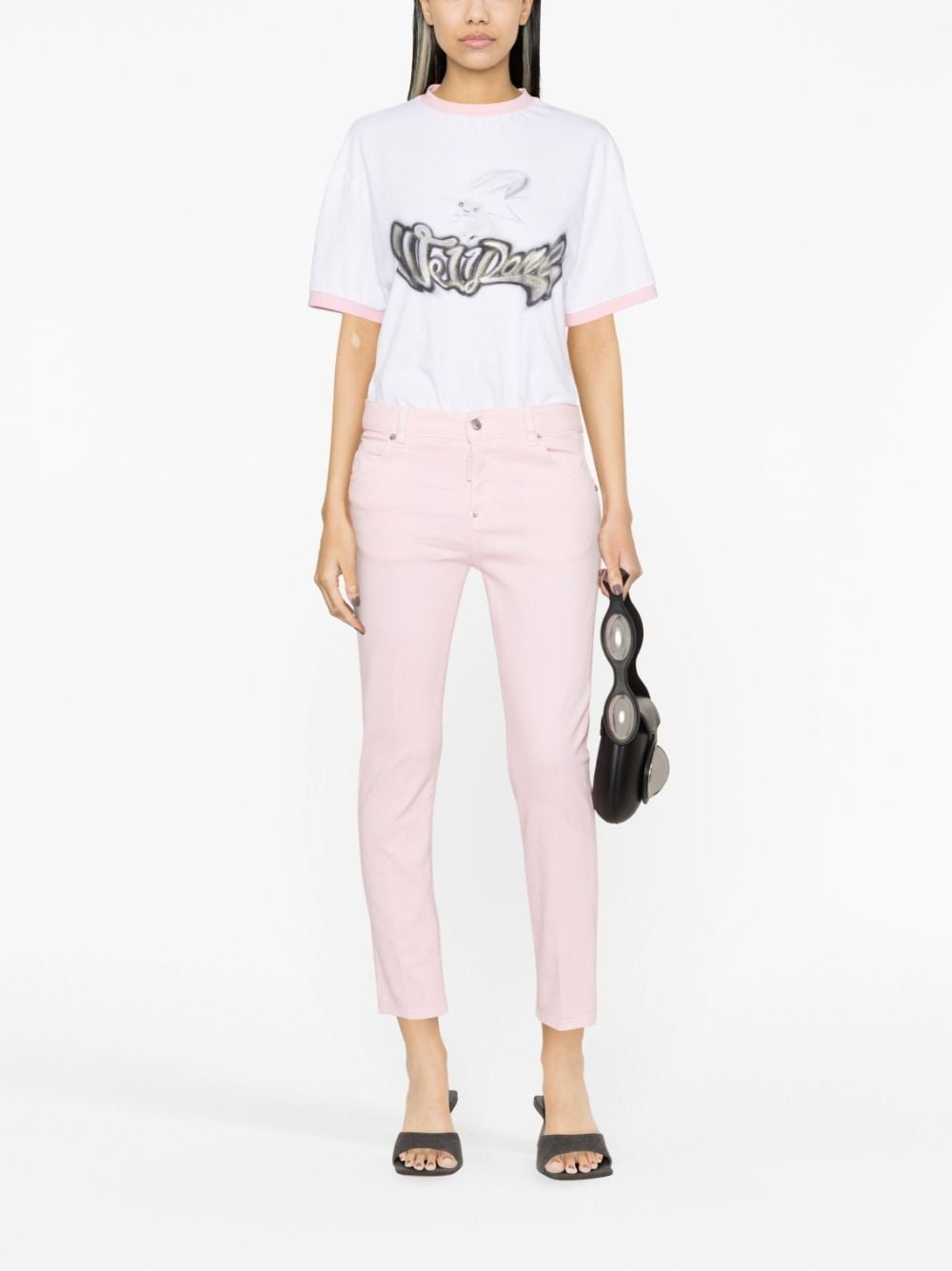 low-rise tapered jeans - 2