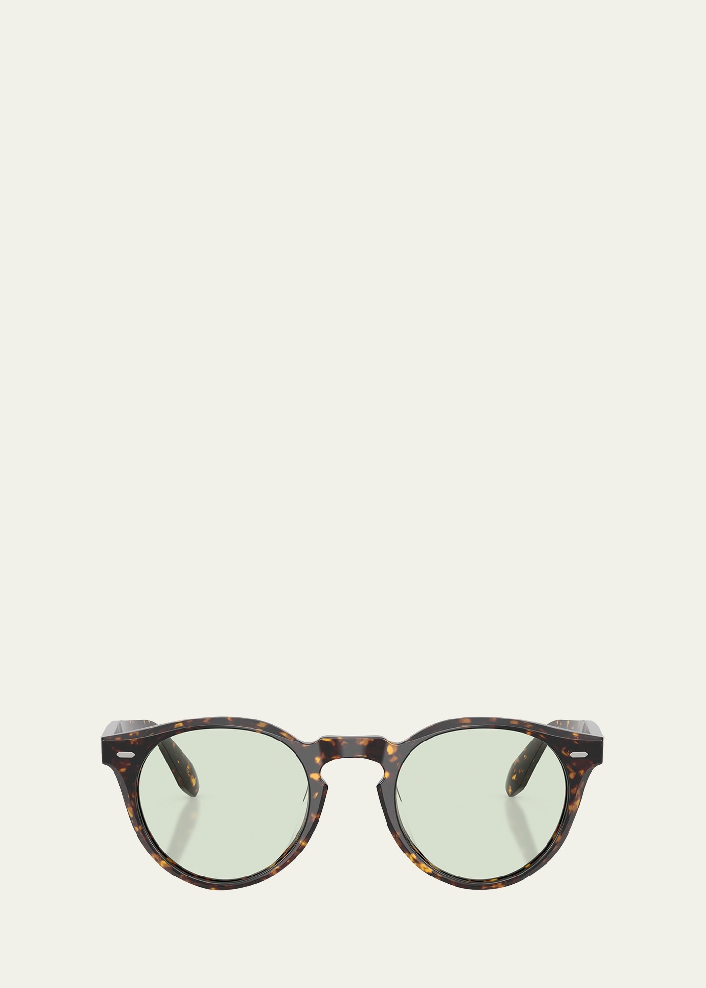 Acetate Polarized Round Sunglasses - 1