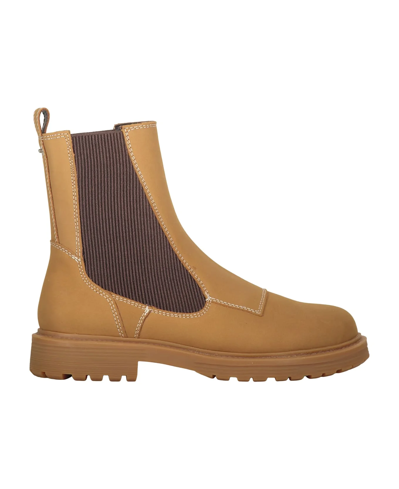 Light Brown Leather Ankle Boot - 1