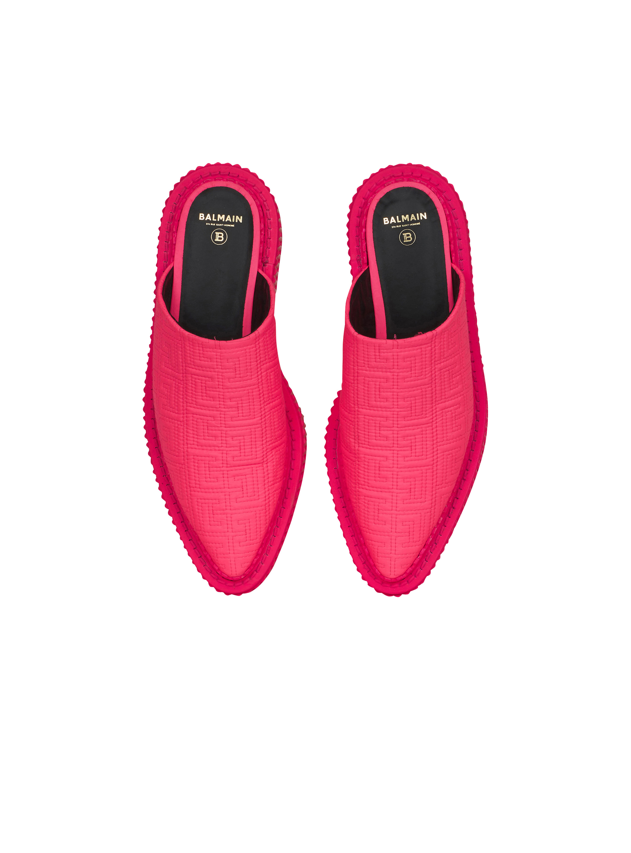 Bicolor Uda mules with Balmain monogram - 3