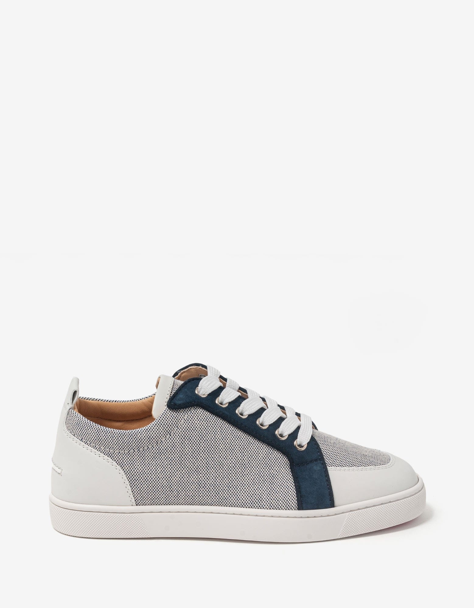 Rantulow Flat Navy Blue & White Trainers - - 2