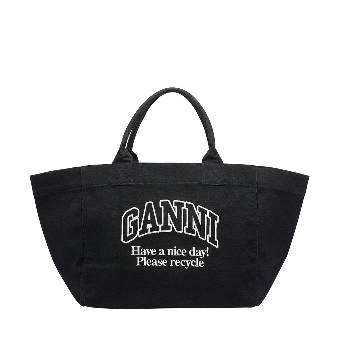 Ganni Women Xxl Logo Tote Bag - 1