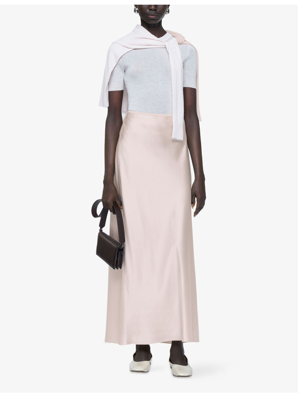Isaak Slim-Fit Silk-Satin Maxi Skirt - 2