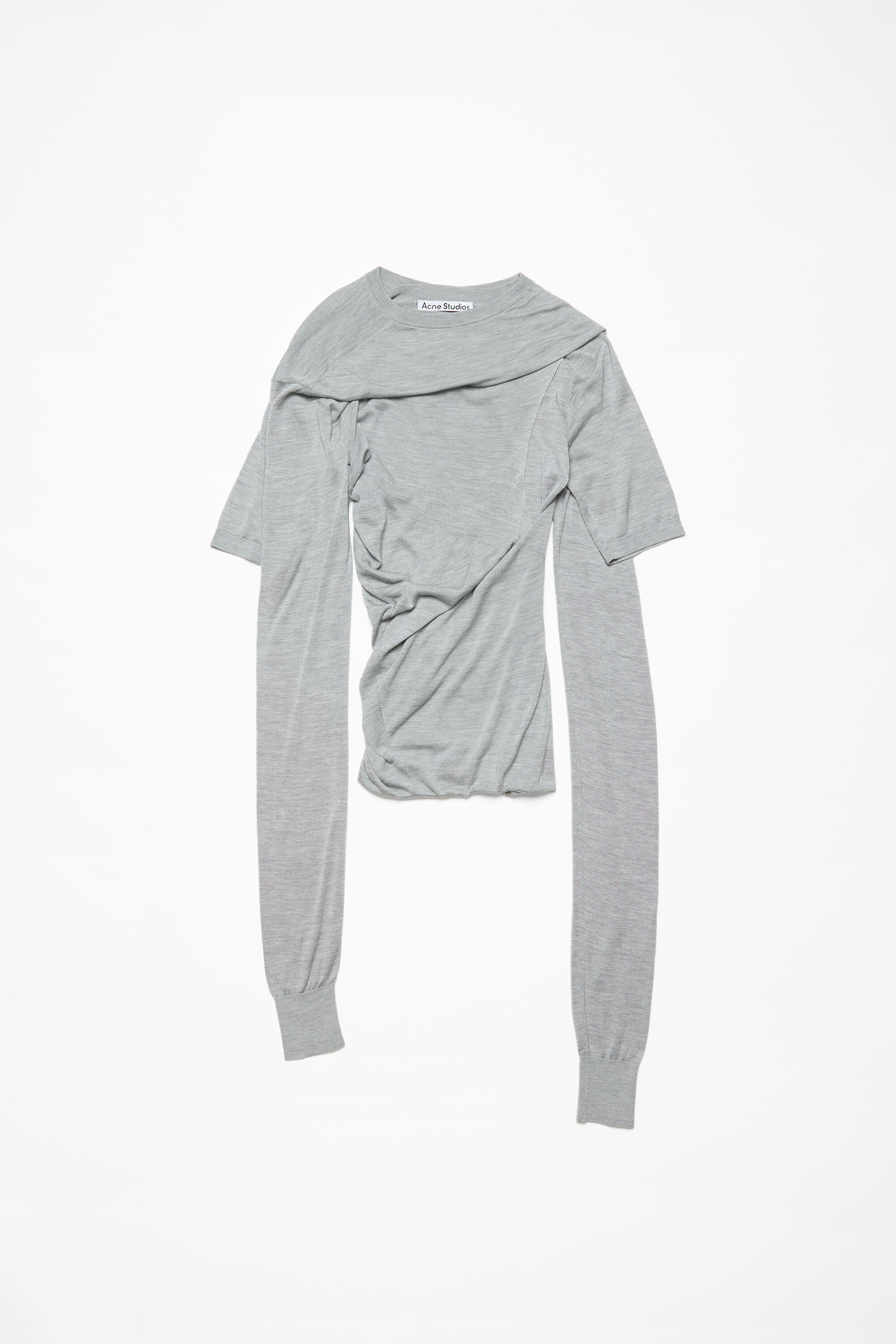 Layered top - Light grey - 6