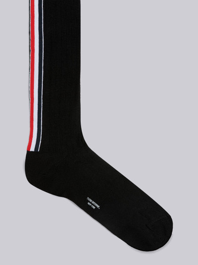 Thom Browne Merino Rib Stripe Over the Calf Socks outlook