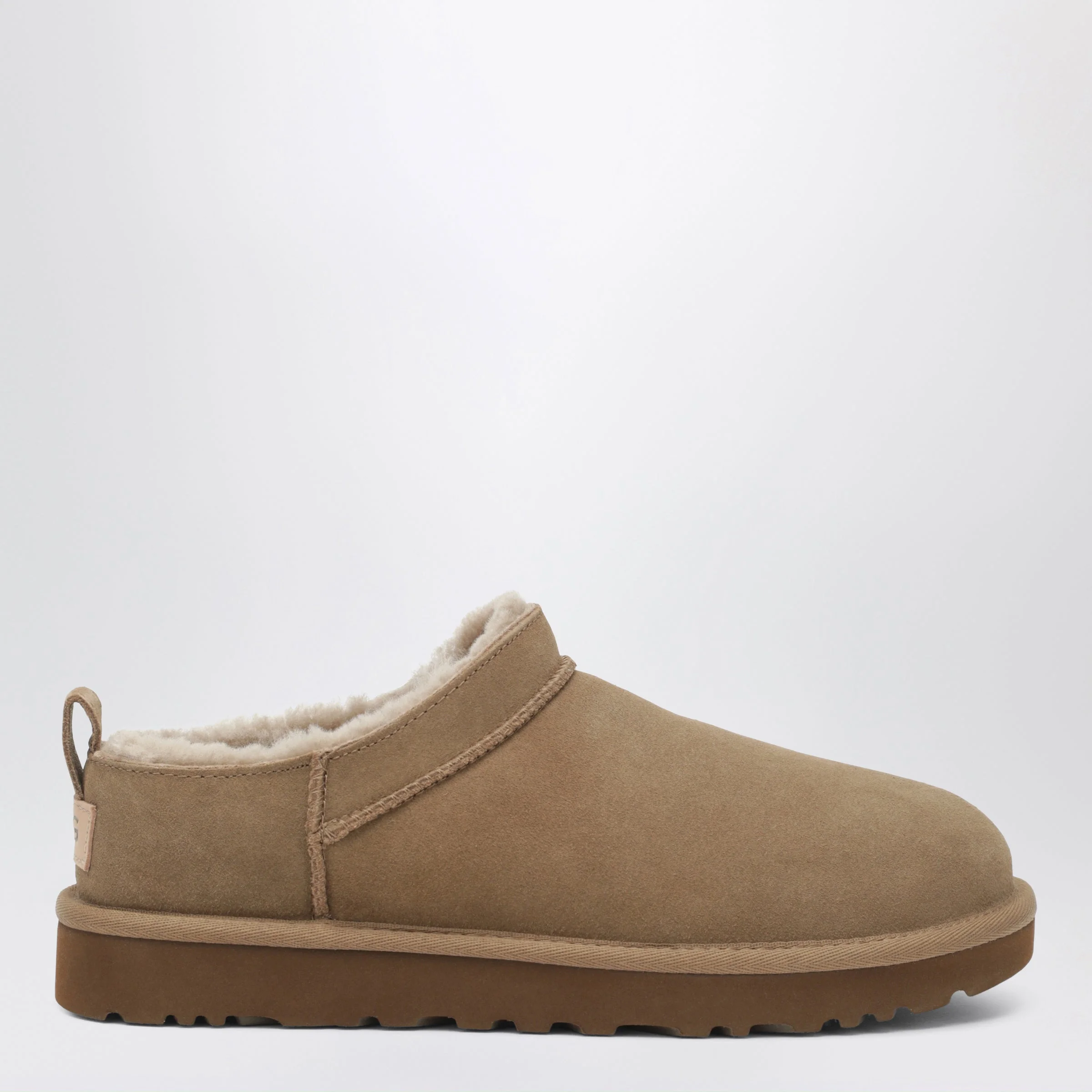 Classic Ultra Mini dark grey sheepskin boots - 1