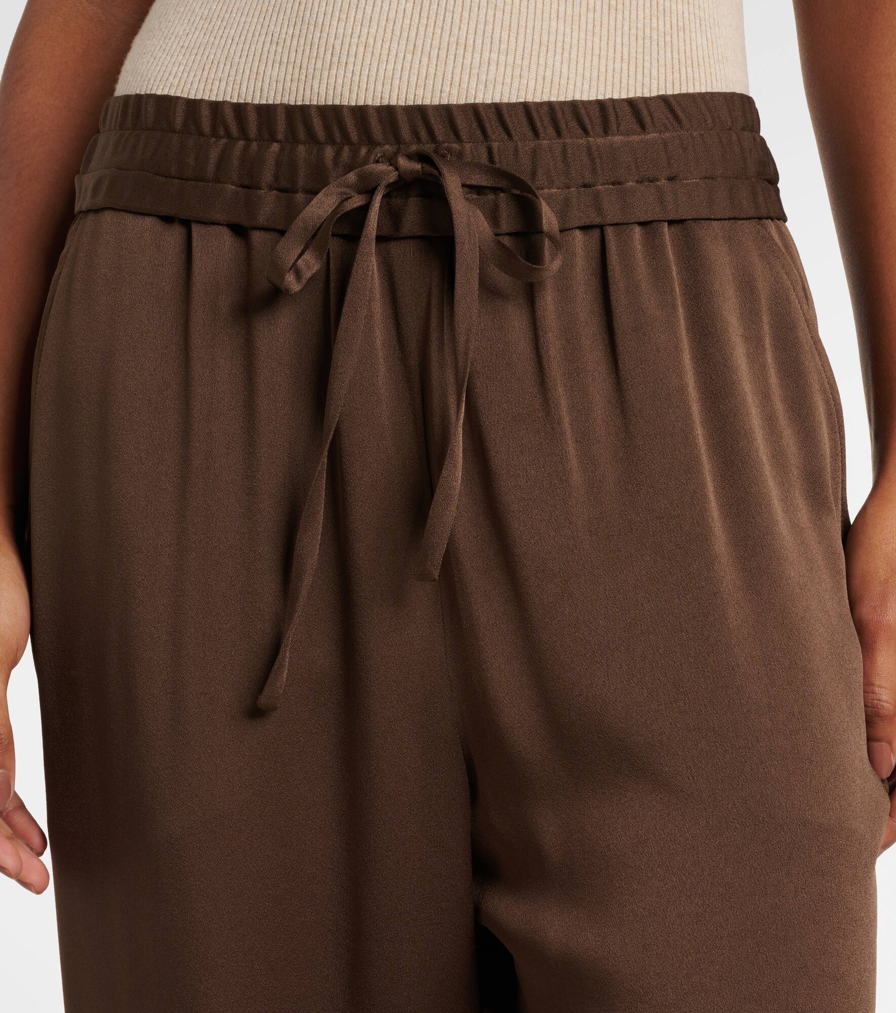 Kendry satin wide-leg pants - 4