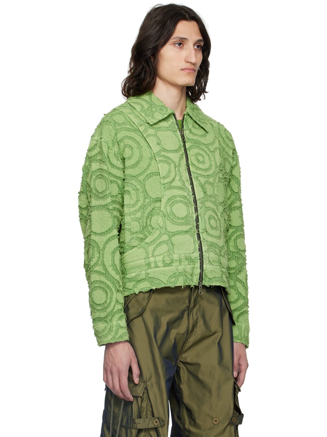 Green Burn Out Jacket - 2