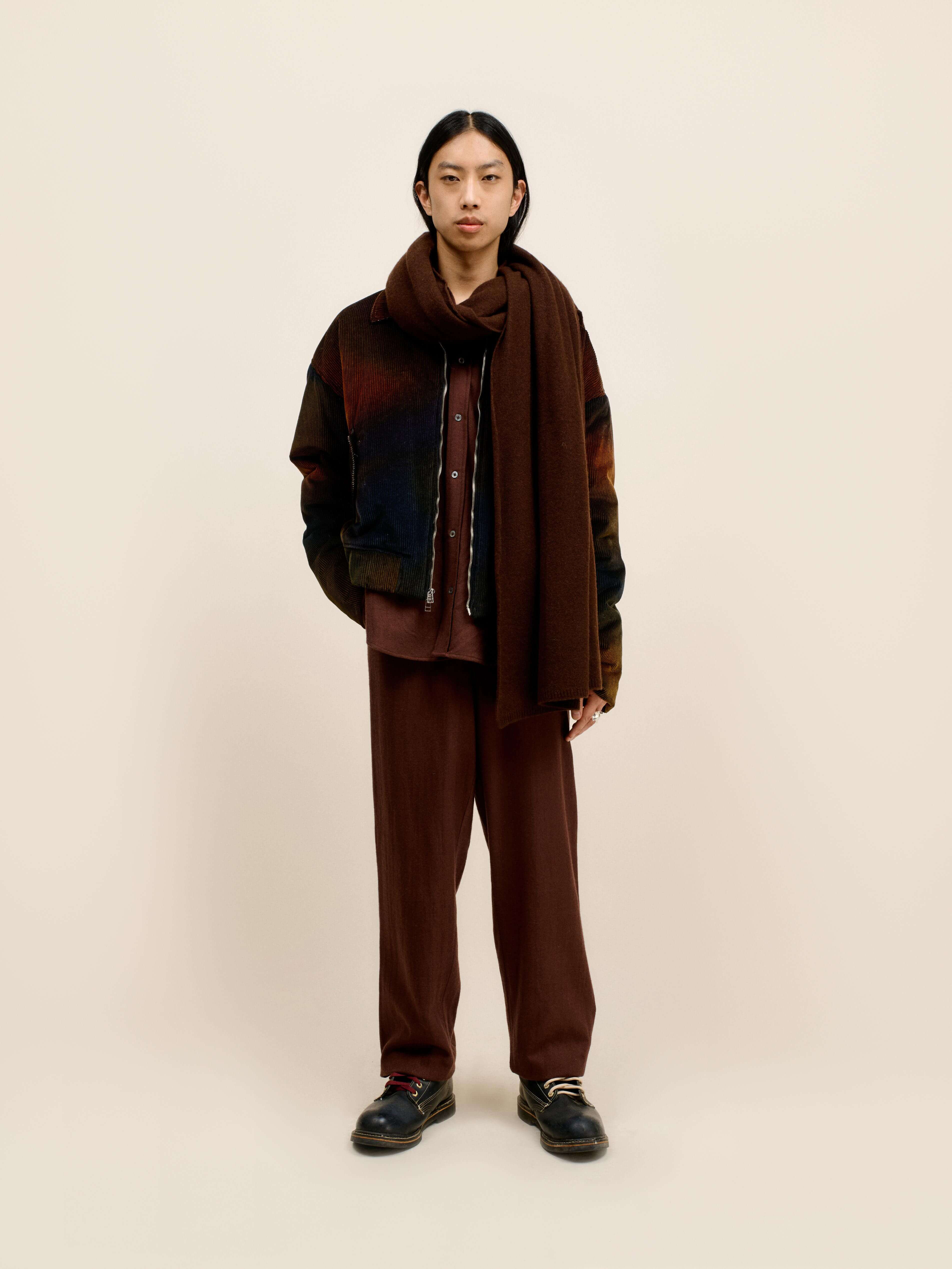 OMBRE CORD BOXY JACKET - 2