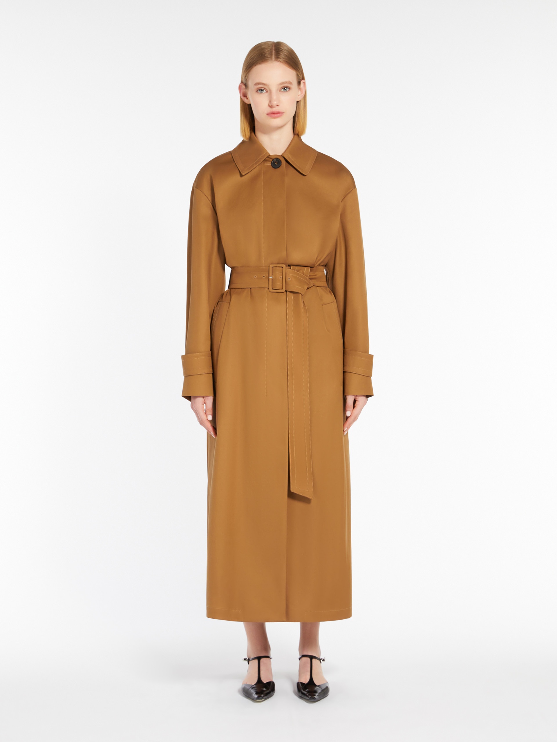 PISTOIA Water-repellent gabardine trench coat - 3