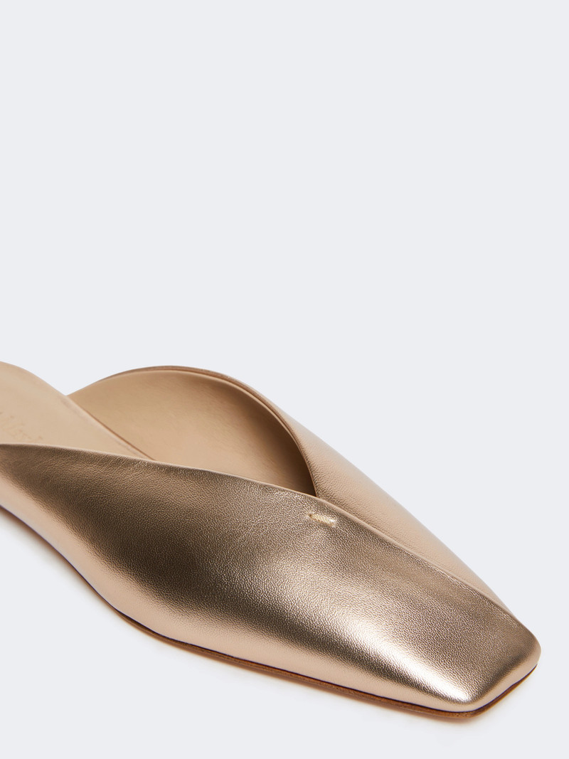 MEMO Laminated Nappa leather mules - PINK 3