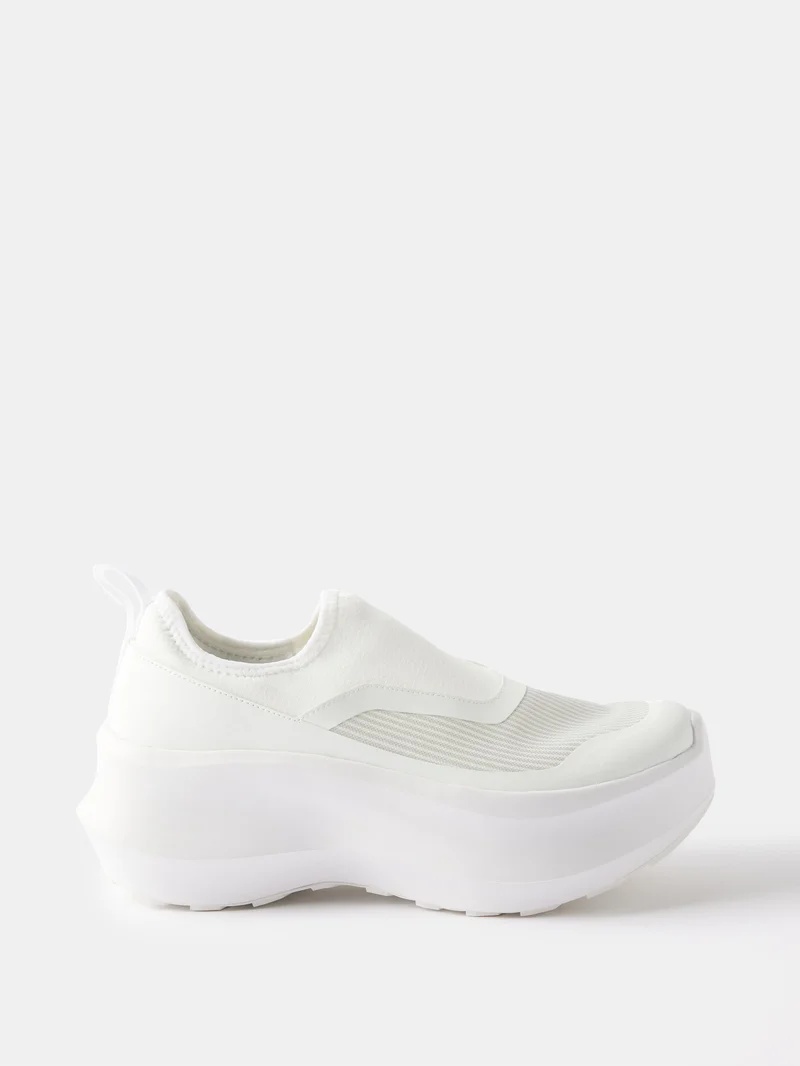 X Salomon ripstop and mesh slip-on trainers - 1