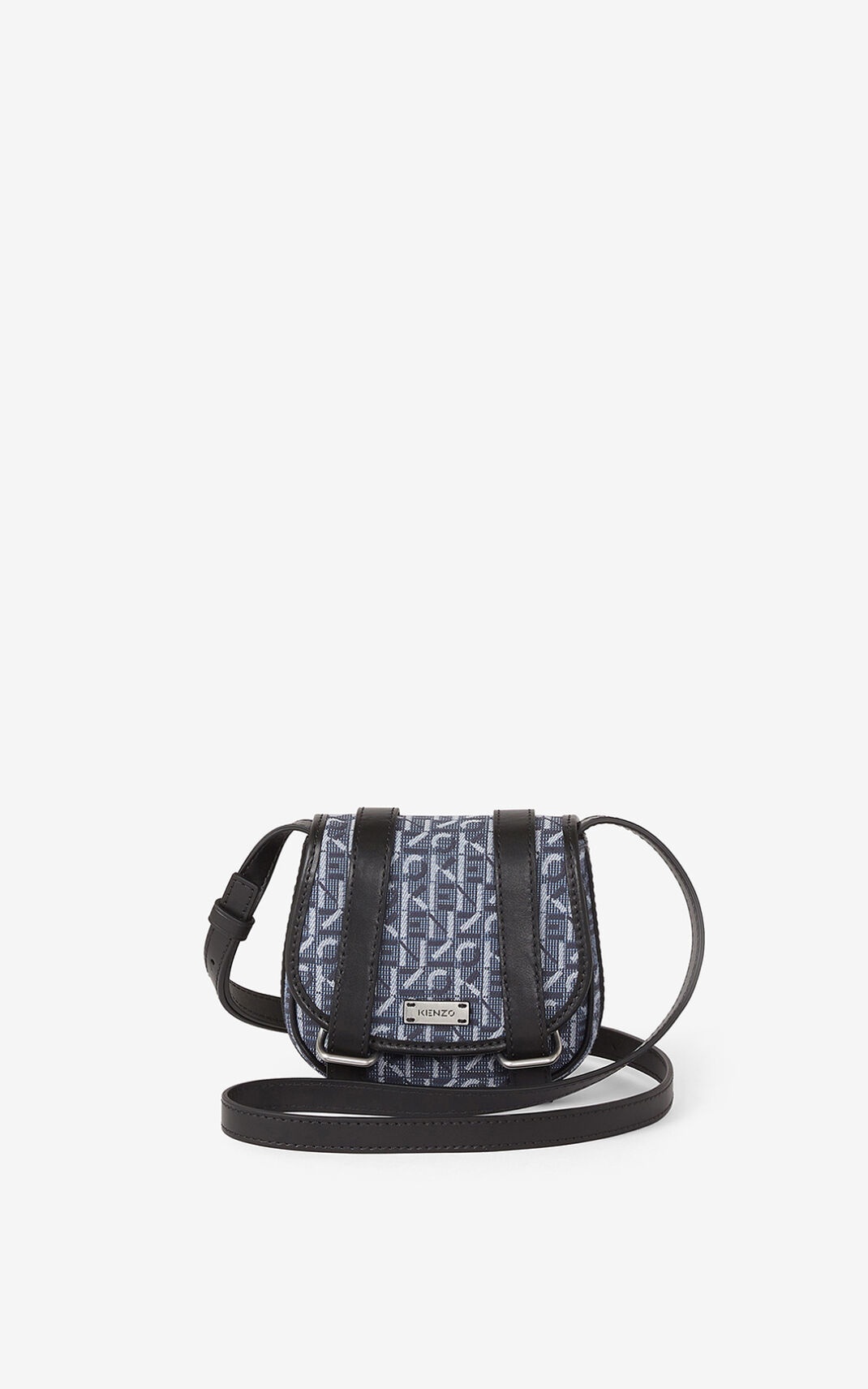 Mini Courier jacquard messenger bag - 1