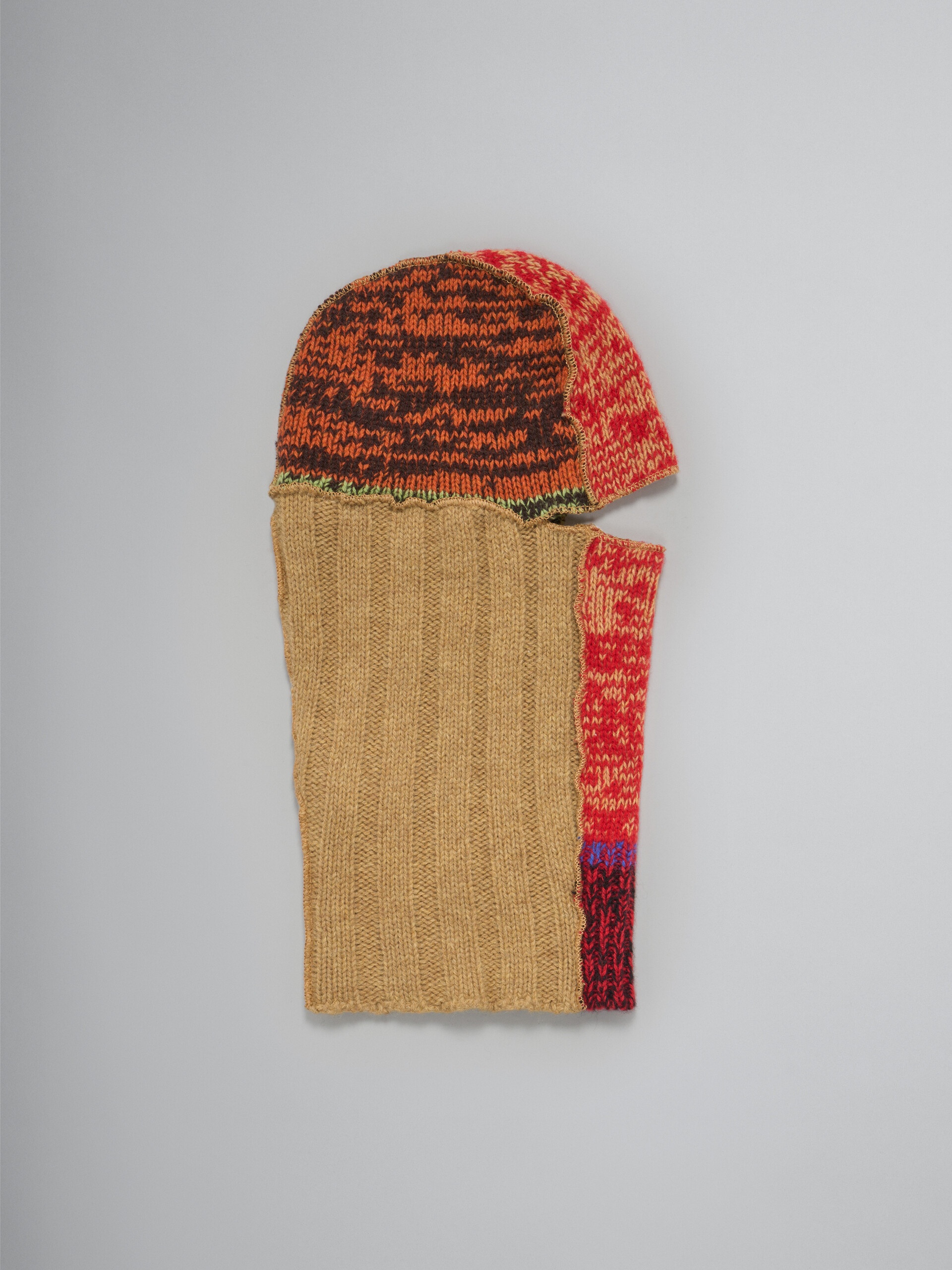 RED-TONE WOOL BALACLAVA - 1