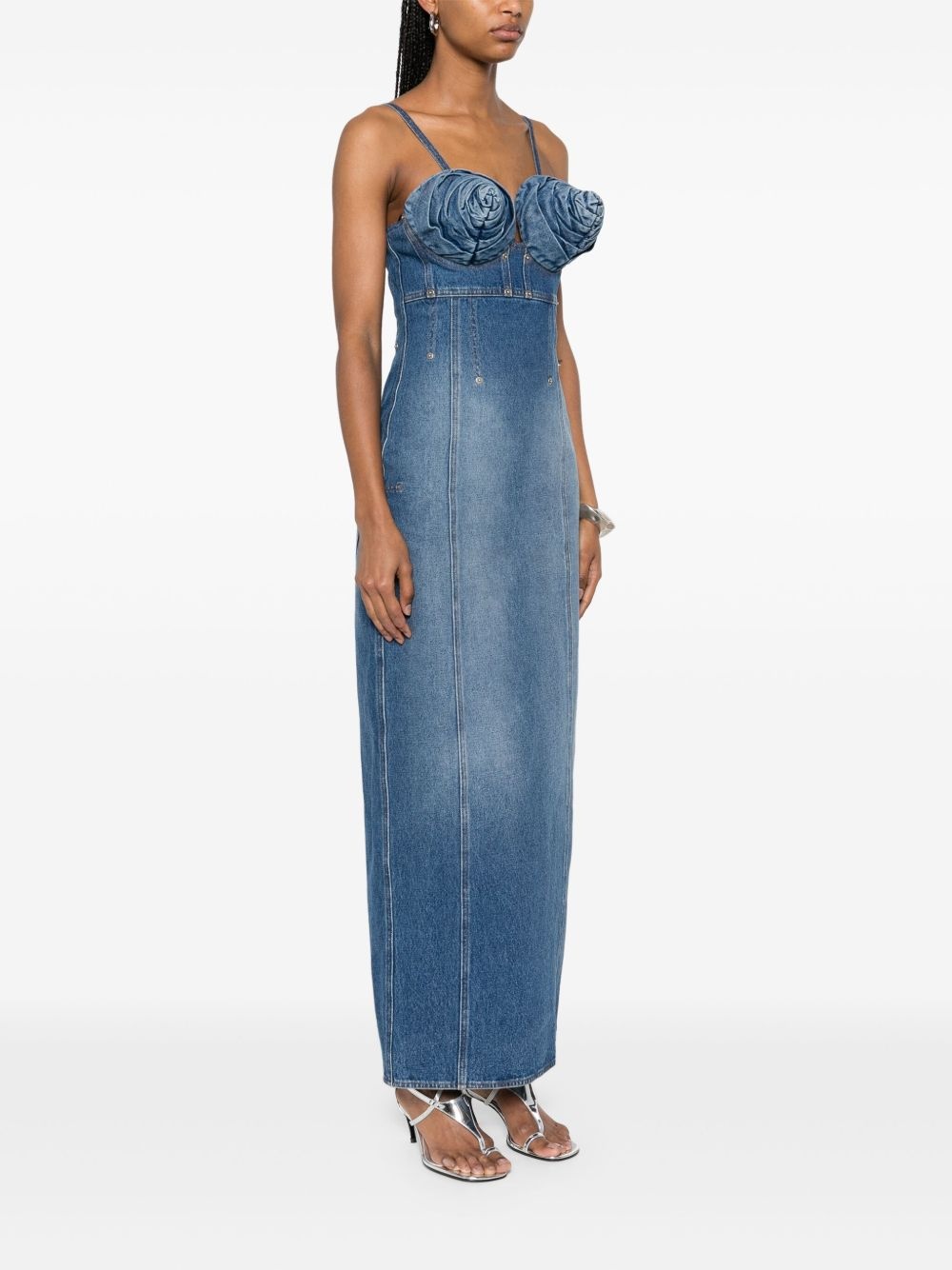 denim maxi dress - 3