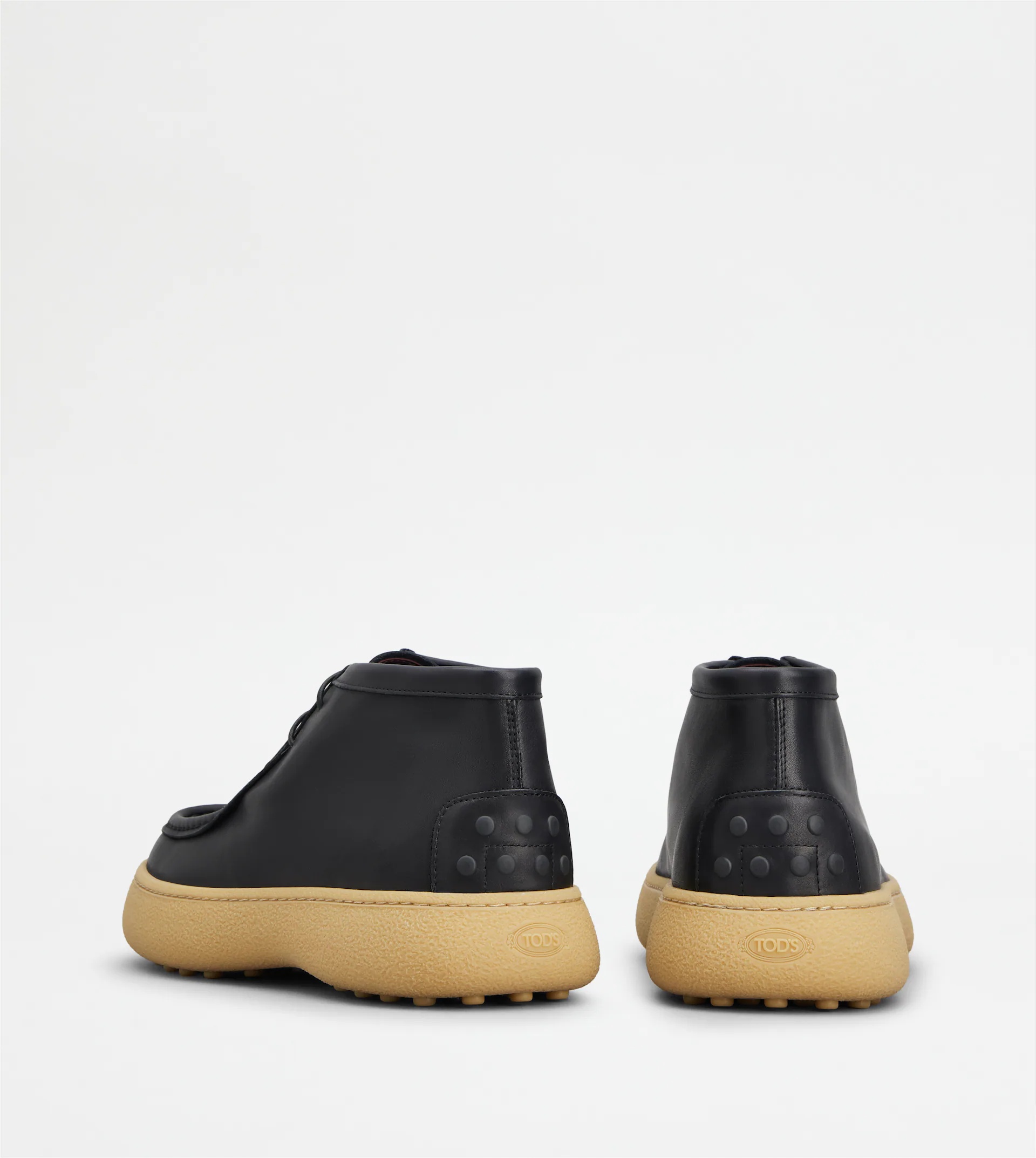 TOD'S W. G. ANKLE BOOTS IN LEATHER - BLACK - 2