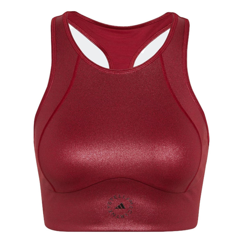 (WMNS) adidas by Stella McCartney Shiny Training Crop Top 'Copper' HI1940 - 1