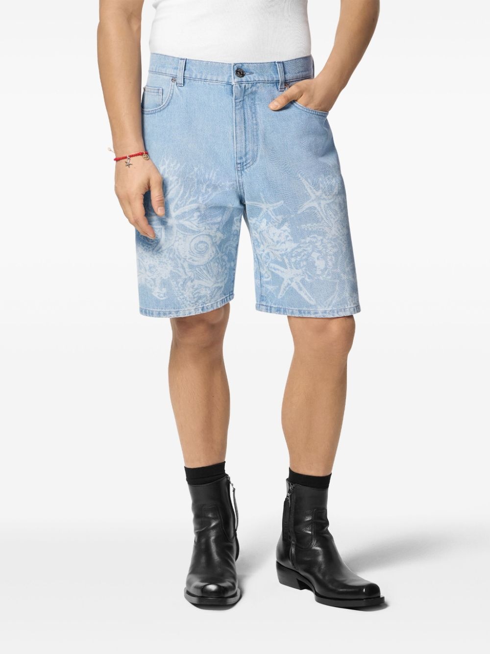 Barocco Sea denim shorts - 3