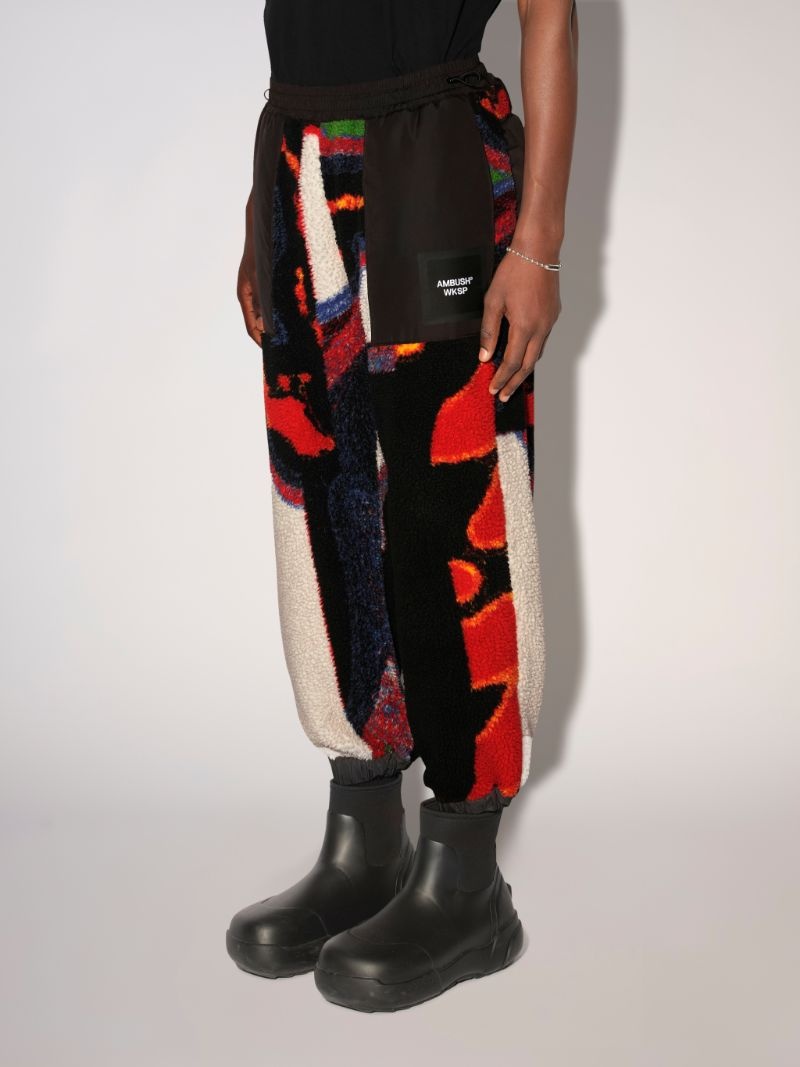 TEDDY JACQUARD SWEATPANTS - 5