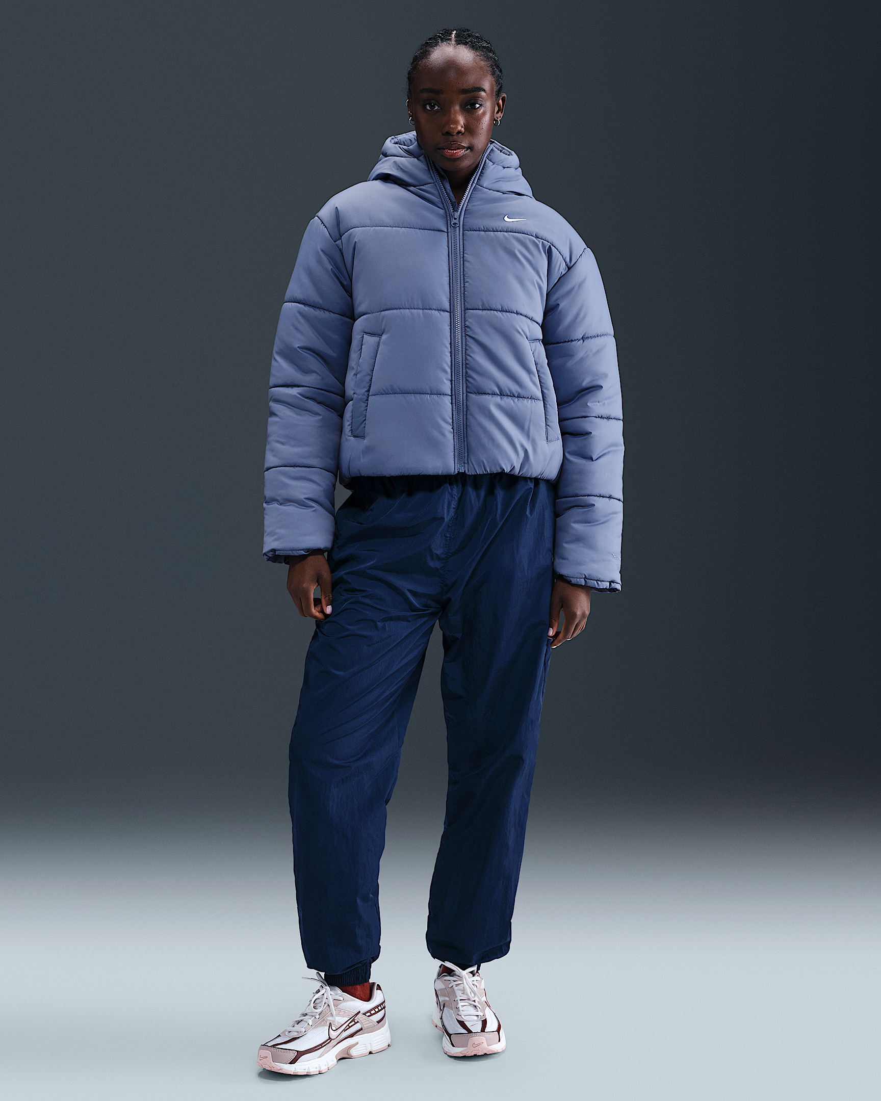Nike Sportswear Classic Puffer Women's Therma-FIT Loose Hooded Jacket - 4