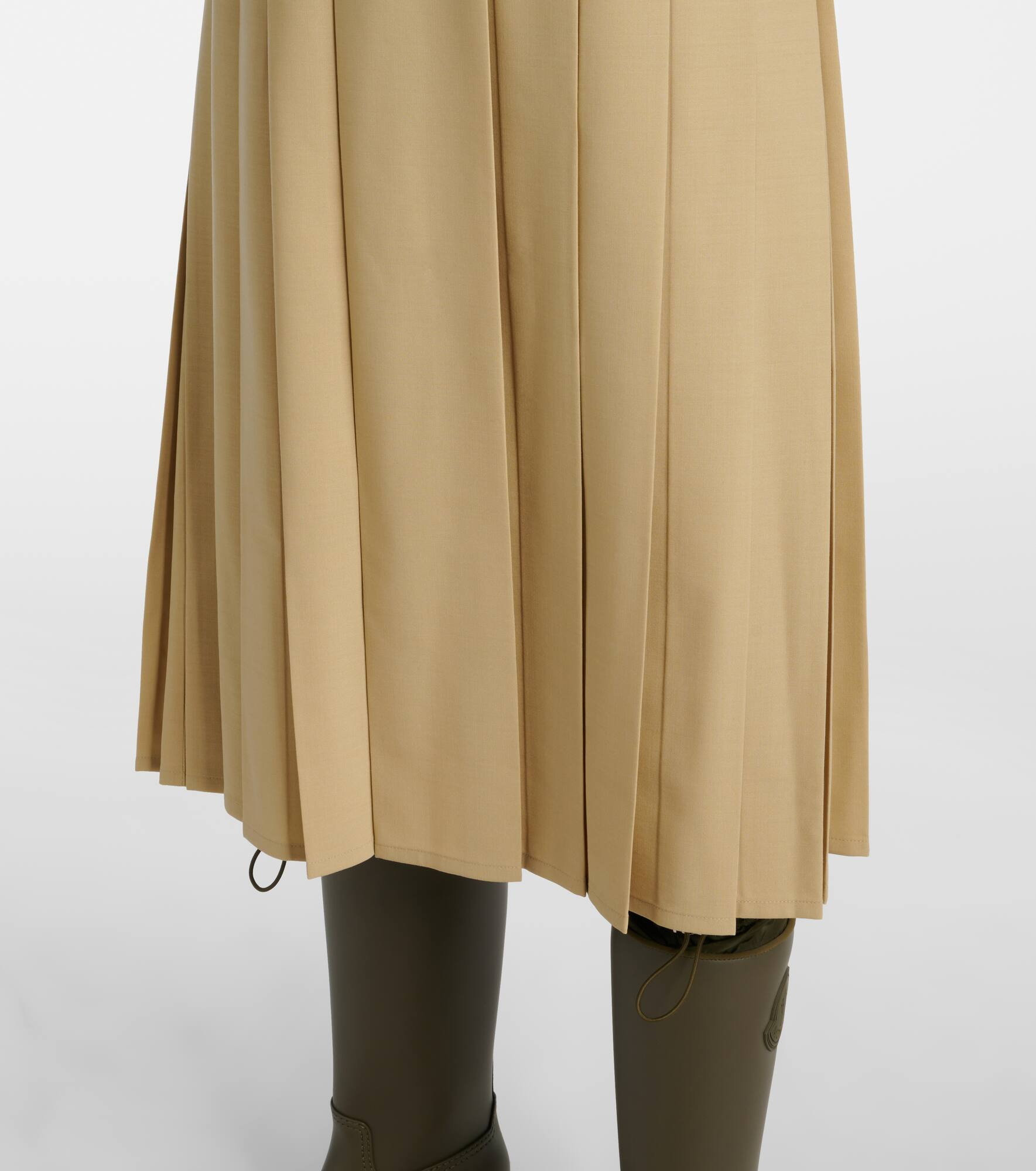 Pleated midi skirt - 5