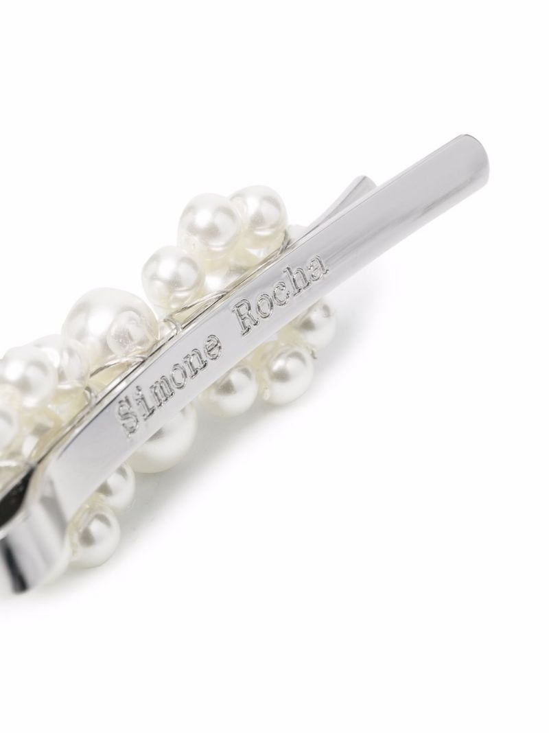 pearl-embellished hair clip - 3