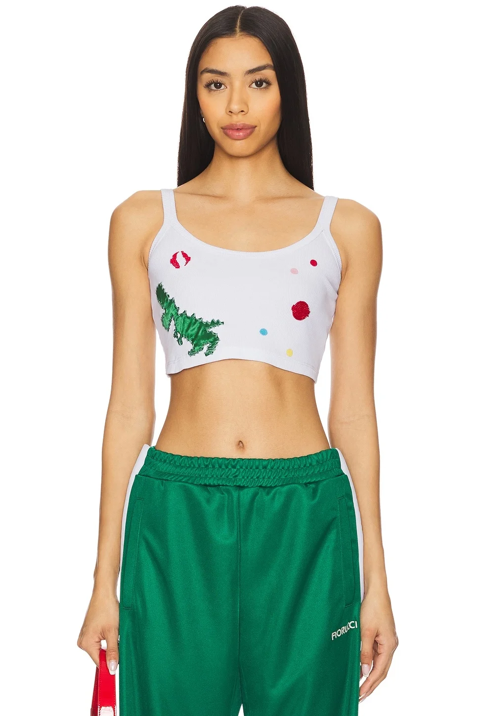 Multipatch Dinosaur Cropped Tank Top - 1