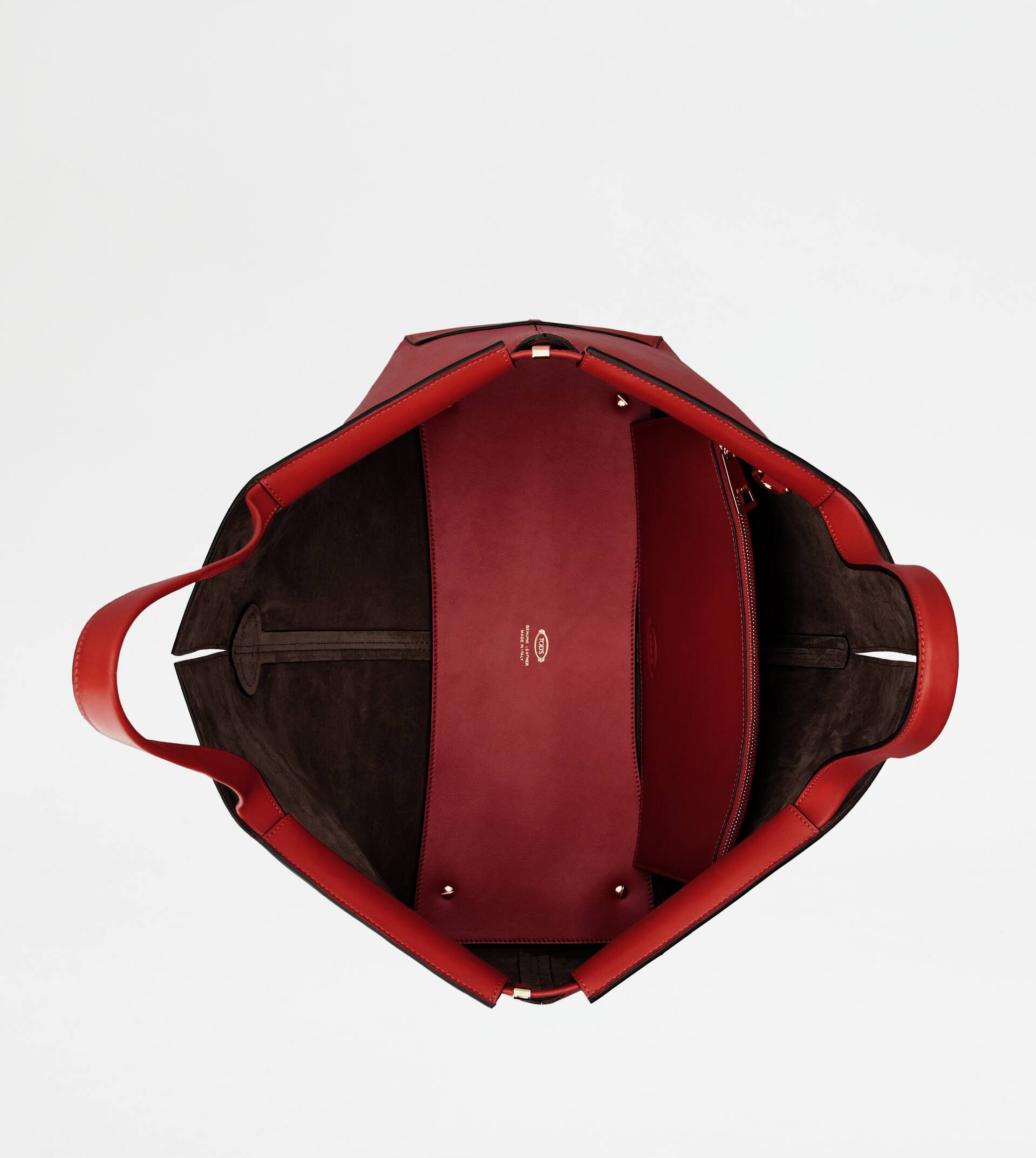 TOD'S DI BAG FOLIO IN LEATHER MEDIUM - RED - 5