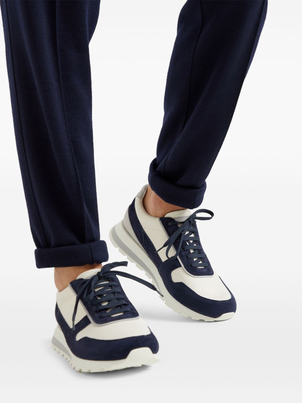 panelled sneakers - 5