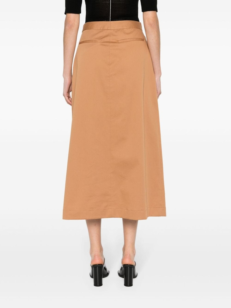 pleat-detailing maxi skirt 4