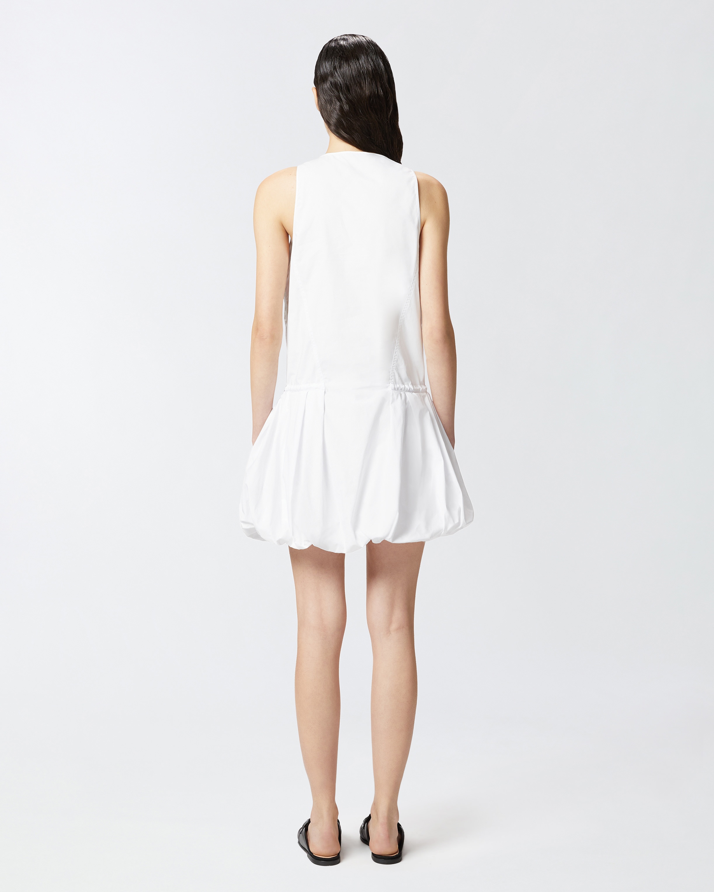 MINI DRESS WITH BALLOON SKIRT AND VEST - 4