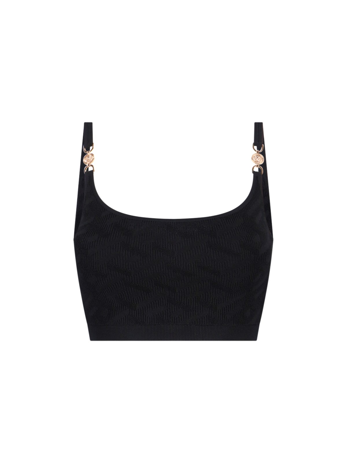【送料&関税込】Versace medusa 95 Top Medusa '95 leather bustier top in black - Versace | Mytheresa