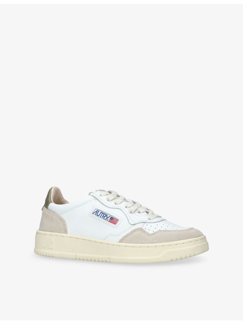 Medalist Bi-Colour Leather Low-Top Trainers - 3