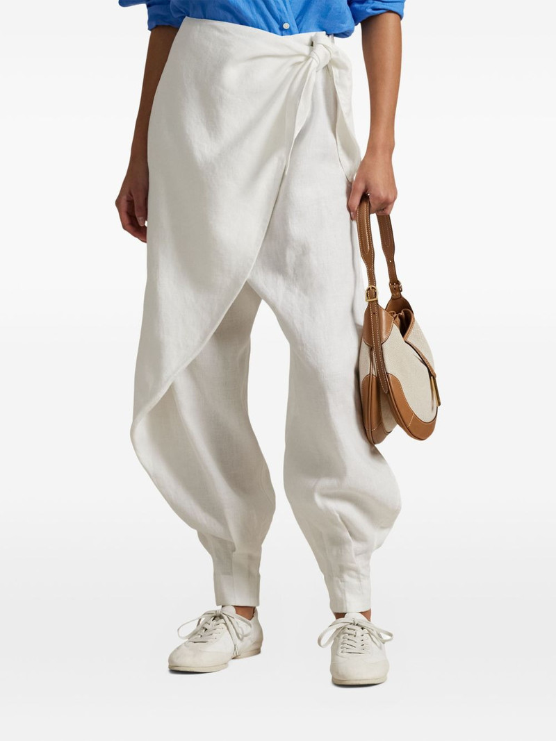 wrap-effect trousers 3