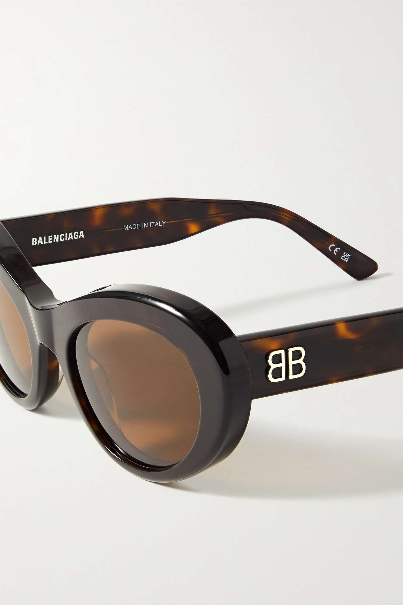 Monaco cat-eye tortoiseshell recycled acetate sunglasses - 4