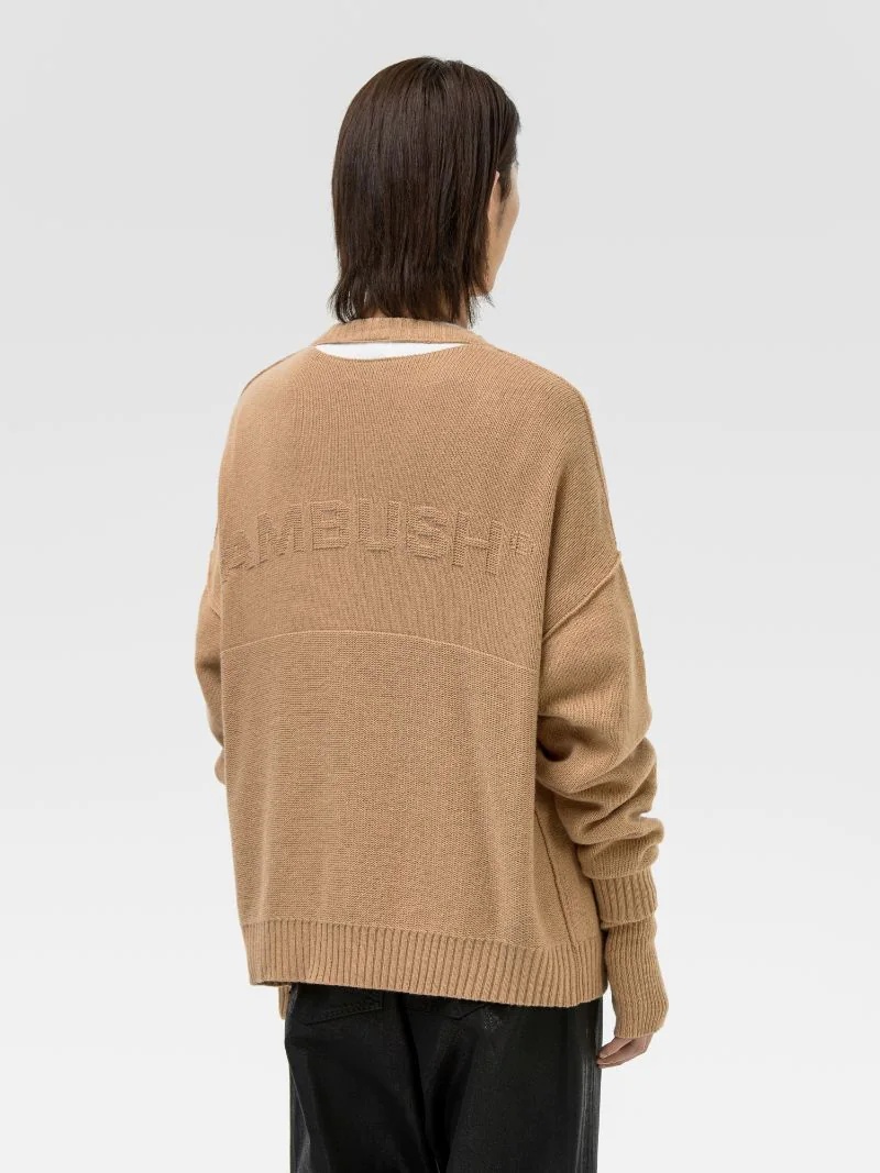 OVERSIZED LOGO CARDIGAN - 5