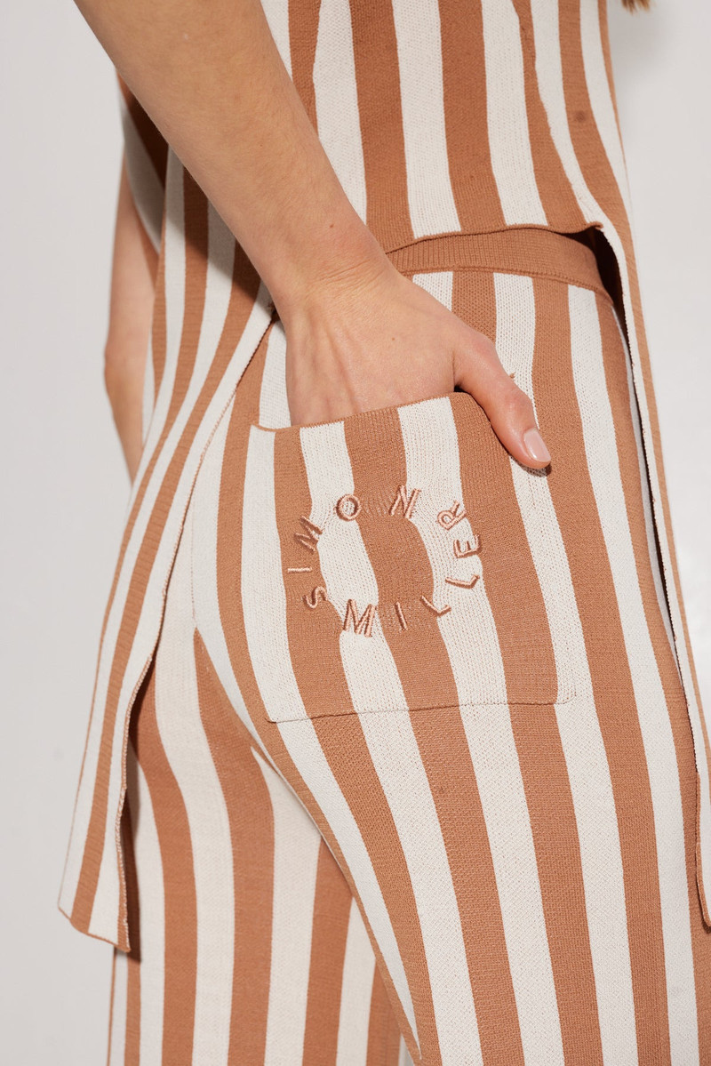 SIMONMILLER Knits By Jabber Pant in Tan Stripe outlook