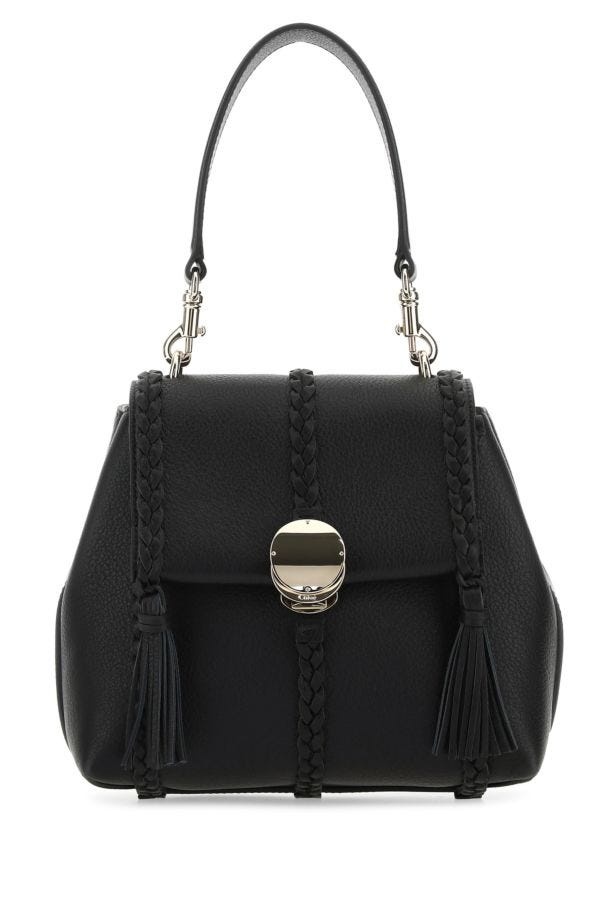 Black leather small Penelope handbag - 1