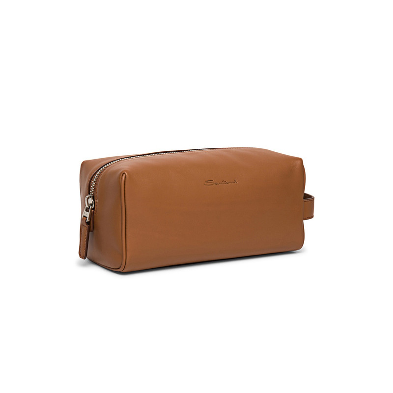 Brown leather pouch 4
