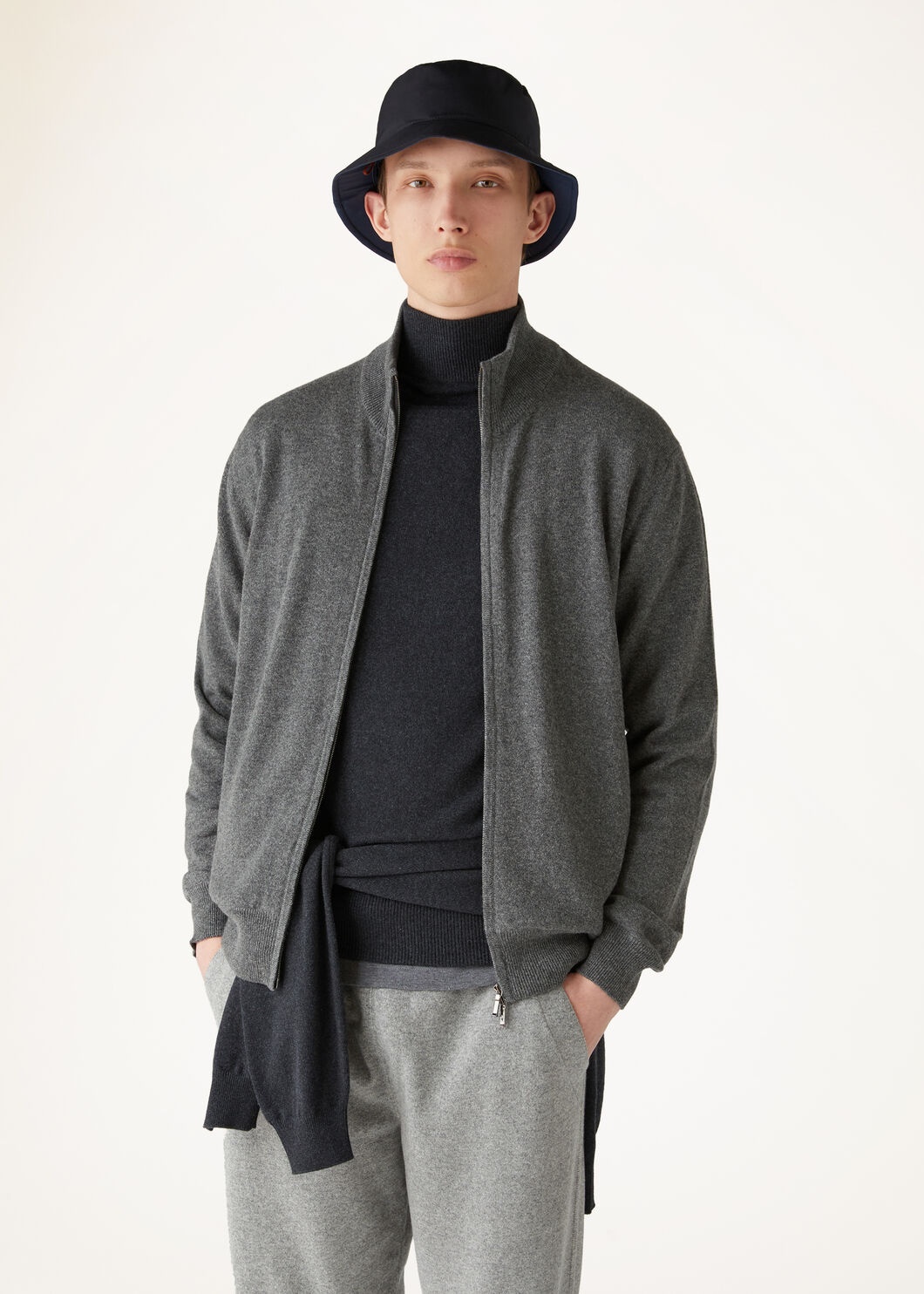 Classic Zip-Up Bomber Jacket - 4