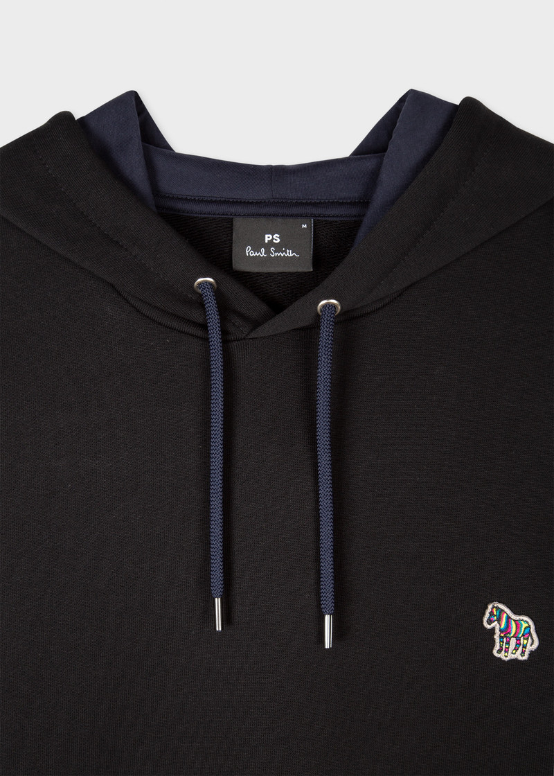 Paul Smith Cotton Zebra Logo Hoodie outlook