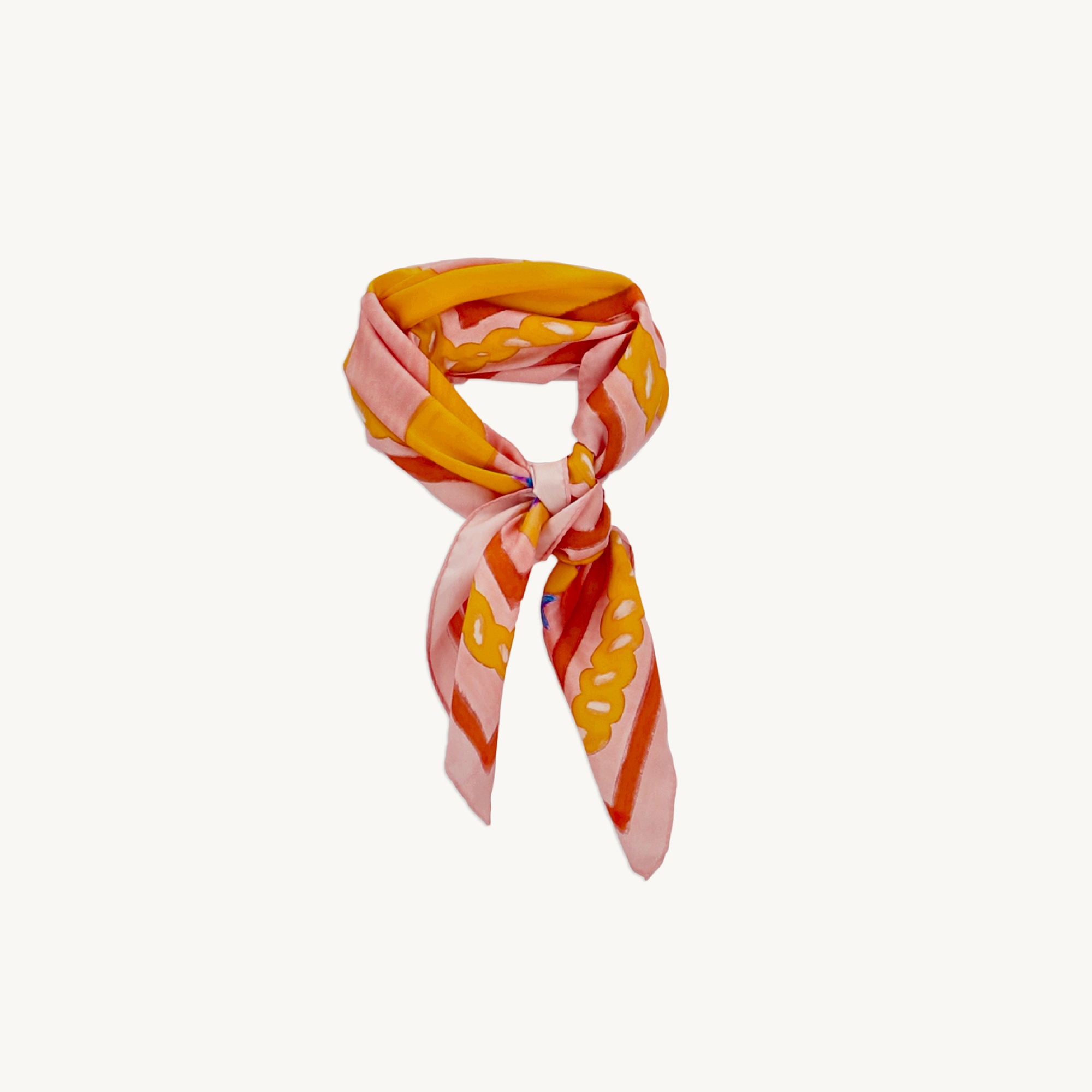 Printed silk scarf - 3