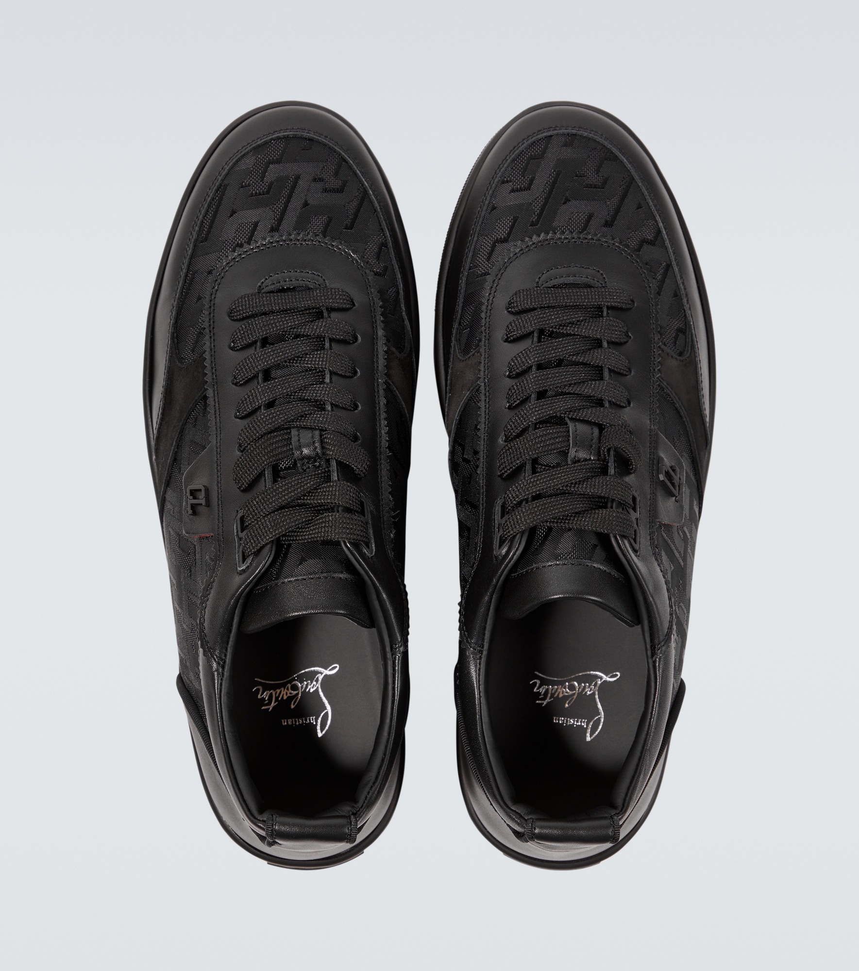 Happyrui leather-trimmed sneakers - 4