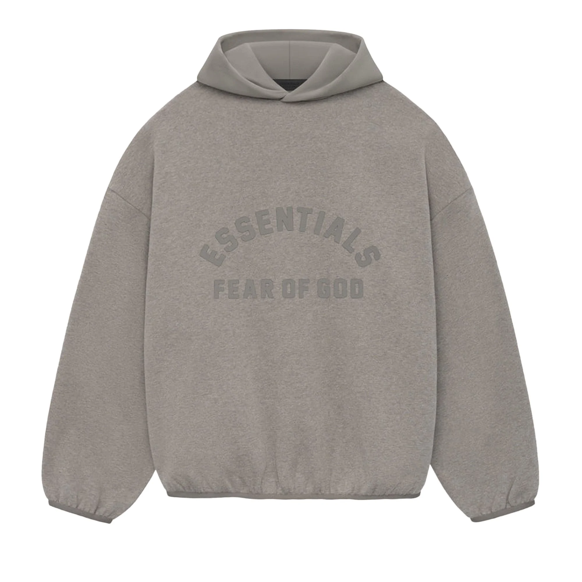 Fear of God Essentials Nylon Fleece Hoodie 'Heather Grey/Dust' - 1