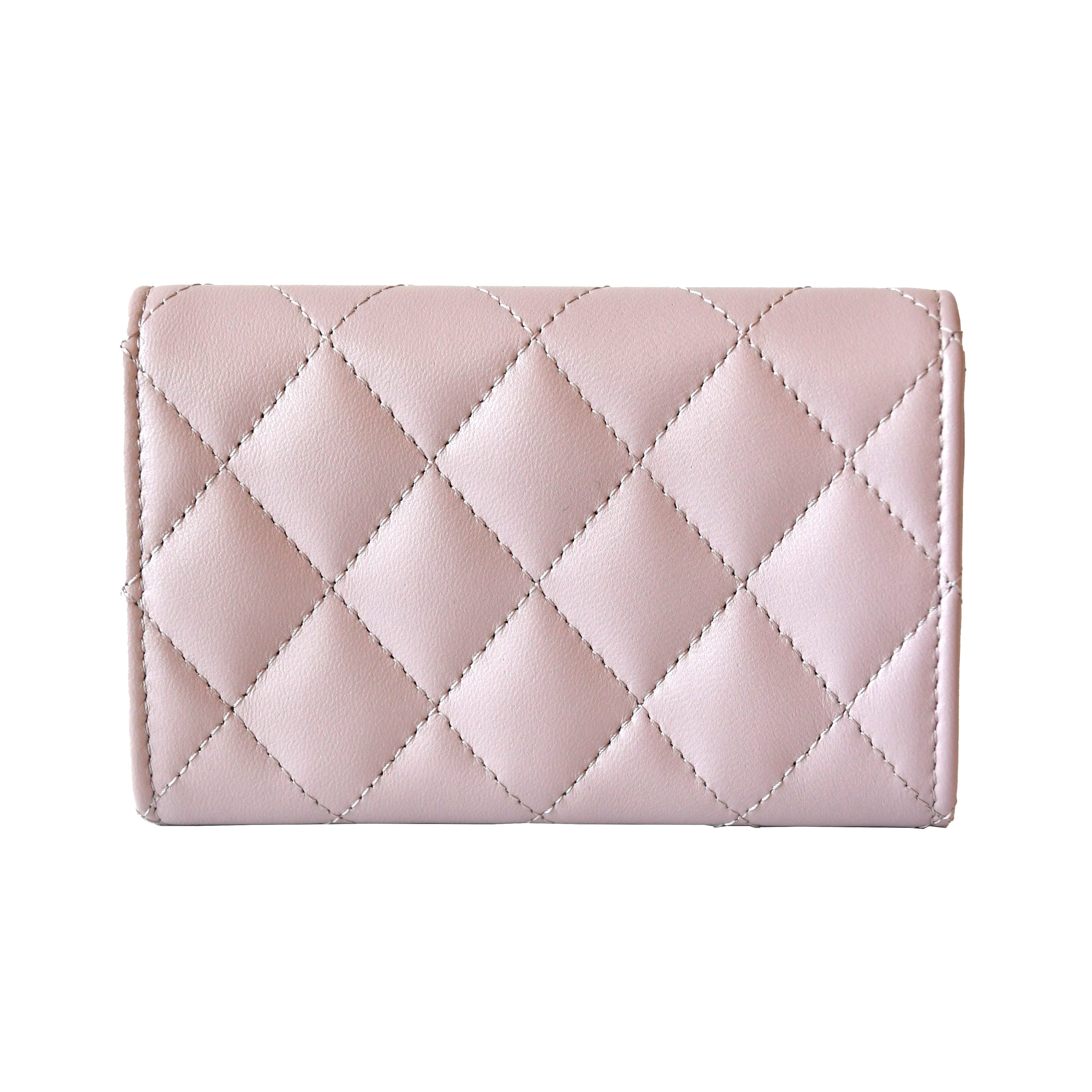 Chanel Pearl CC Logo Flap Wallet Pink - 2