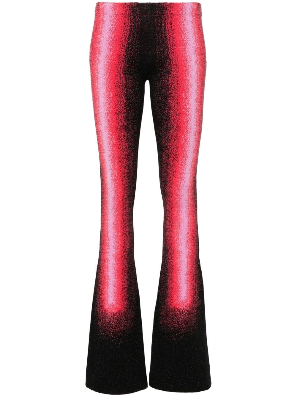 gradient flared trousers - 1